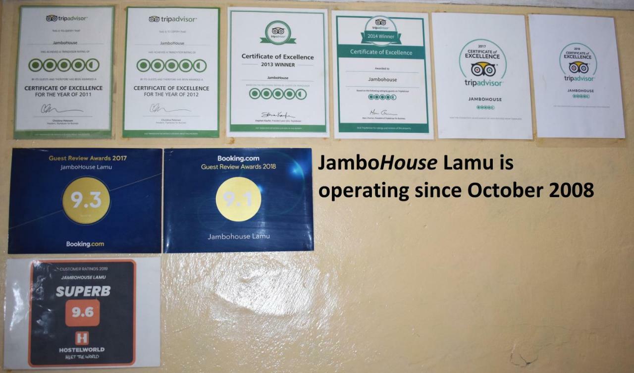 Bed and Breakfast Jambohouse Lamu Exterior foto